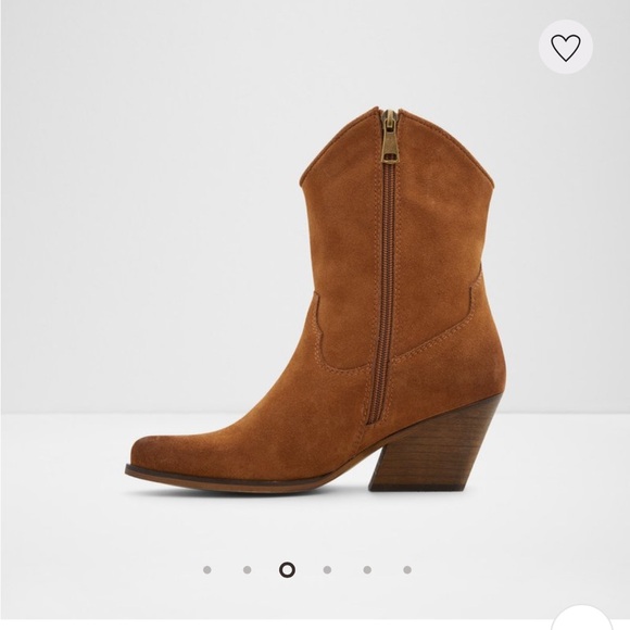 Aldo suede leather cowboy boots - Picture 1 of 6